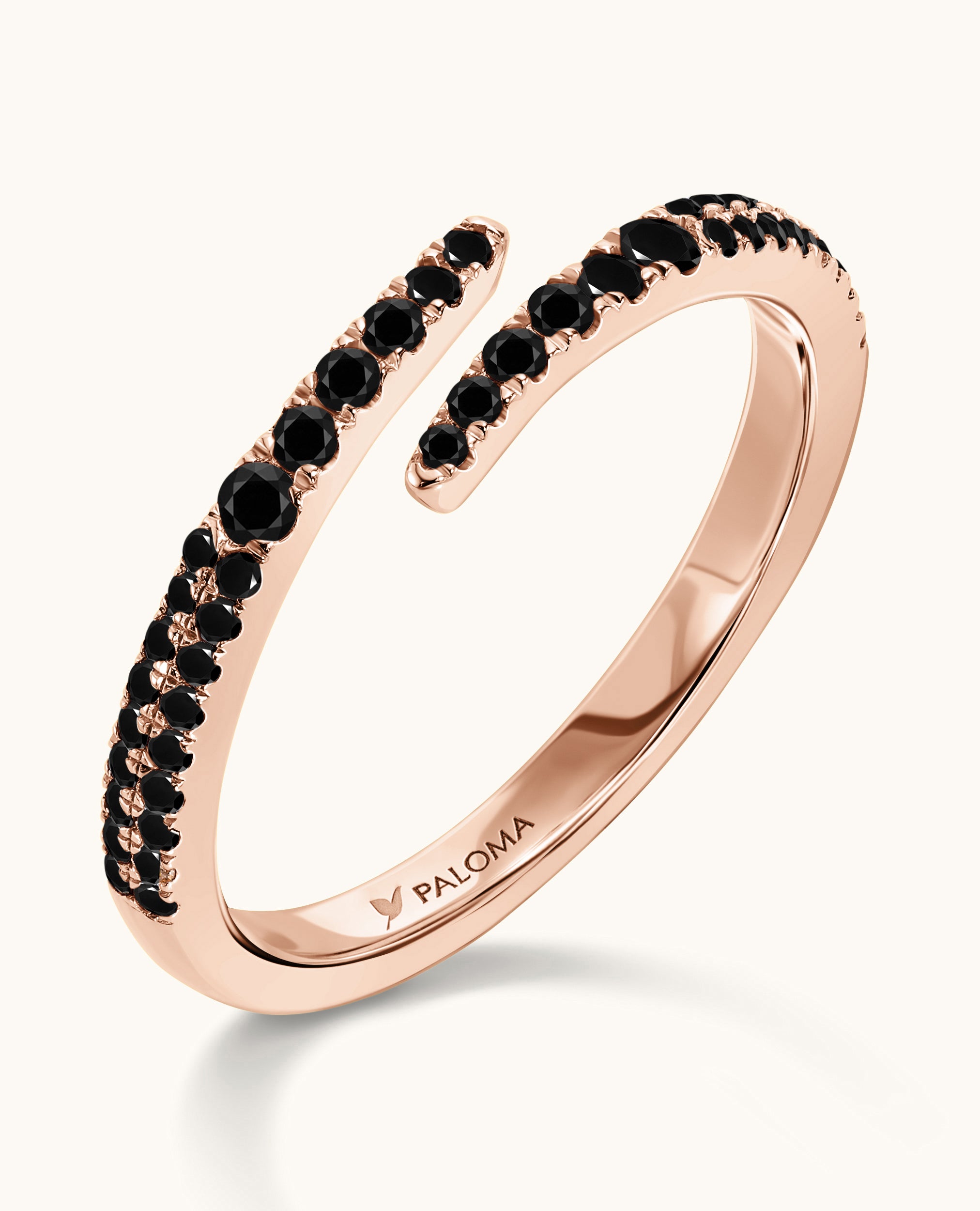 Black Diamond Wrap Ring