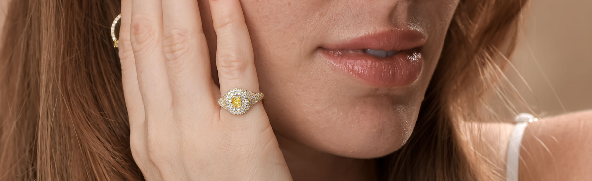 Making a Statement with a Diamond Pinky Ring