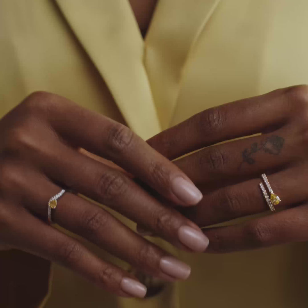 orange diamond rings